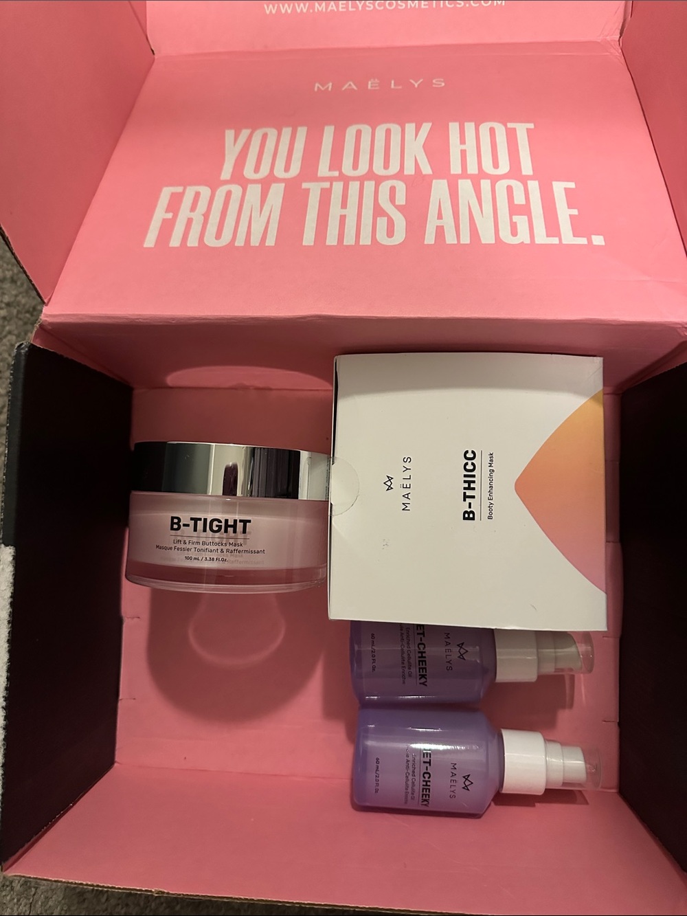 MAELYS B-TIGHT + B-THICC Skincare Set - Pink & Purple Packaging